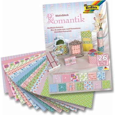 Folia blok s motivem - Romantika 24 × 34 cm
