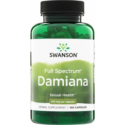 Swanson Damiána 510 mg 100 kapsúl
