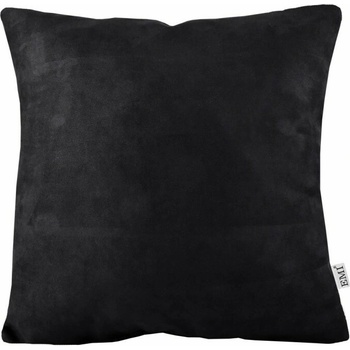 EMI čierny semiš Vankúš 40x40