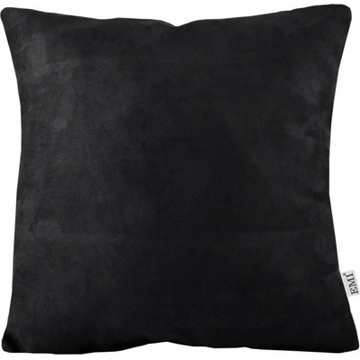 EMI čierny semiš Vankúš 40x40