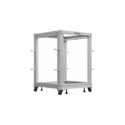 Lanberg open rack 19 15U 600x600-1100 adjustable grey (OR01-6115-S)