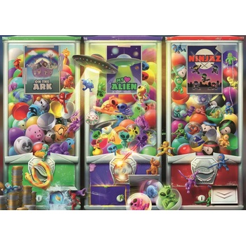 Ravensburger - Puzzle Animals, aliens and ninjas - 1 000 piese