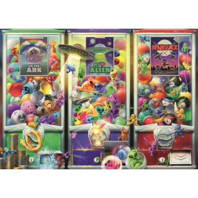 Ravensburger - Puzzle Animals, aliens and ninjas - 1 000 piese