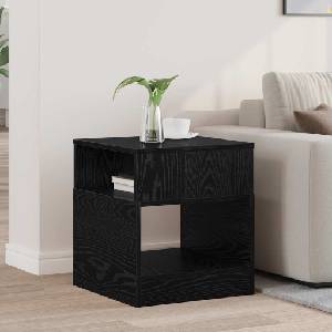 vidaXL Крайна масичка Черния дъб 40, 5 x 40 x 45 см Инженерна дървесина (890914)