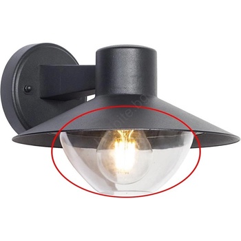 BRILUM Резервен абажур за стенен аплик, полилей и лампа veerle e27, прозрачен (nsb9963)