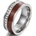 HARAHU Пръстен TR-17015 - Сребрист / Кафяв / 52mm KP17015