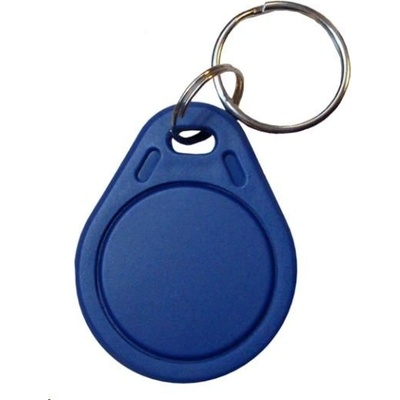 Elatec RFID Mifare čip, přívěsek na klíče, 13,56 MHz, modrý - 100 pack RFID-MF-KEY-BLUE-PACK