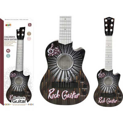 LEAN Toys Elektrická hračka gitara svetla zvuky kocka