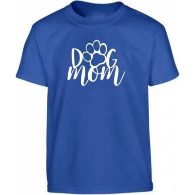 Dog Mom Tlapka Kralovská modrá