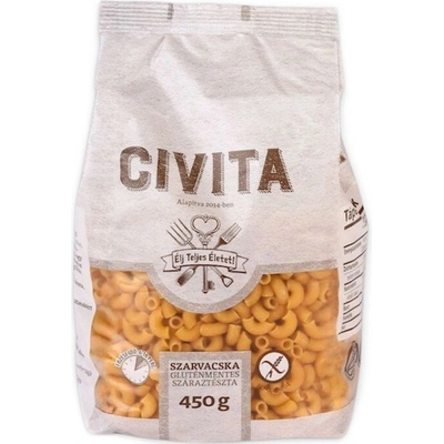 Civita Bezlepkové kukuričné cestoviny s vysokým obsahom vlákniny kolienka 450 g