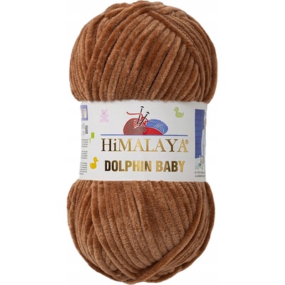 Priadza Himalaya Dolphin Baby plyšová na hračky 100 g hnedá 80337