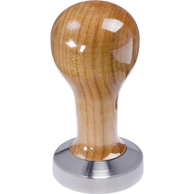 Buna Café tamper čerešňa lak, nerez mat, plochý 51 mm