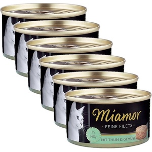 Miamor Консерва Miamor Filet тонь и зеленчуци 6 x 100 г