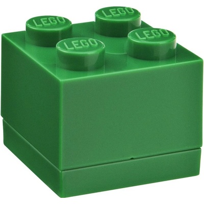 LEGO® Mini Box 4,6 x 4,6 x 4,3 cm tmavě zelená
