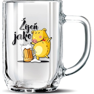 Nekupto Dárkový půllitr Žízeň jako prase Rdh 500 ml
