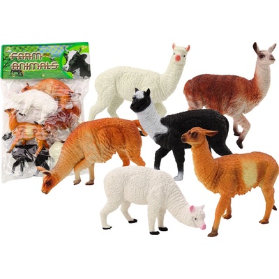 mamido Súprava figúrok Alpaky a lamy 6 ks mix