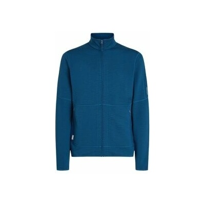 Icebreaker Merino 400 RealFleece Descender LS Zip Men ATLANTIS modrá