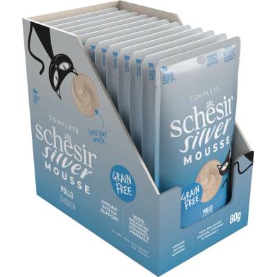 Schesir Silver Mousse 12 x kuracie 80 g