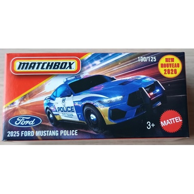 MATCHBOX 2025 Ford Mustang Polícia