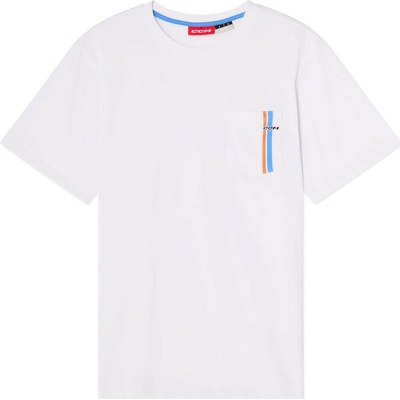 CCM Stripe SS Tee biela