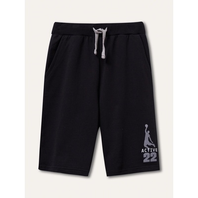 winkiki chlapecké kraťasy WTB 91429 černá/ šedý nápis