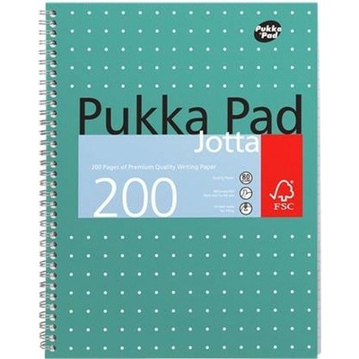 PUKKA PAD Špirálový zošit A4 štvorčekový Metallic Jotta