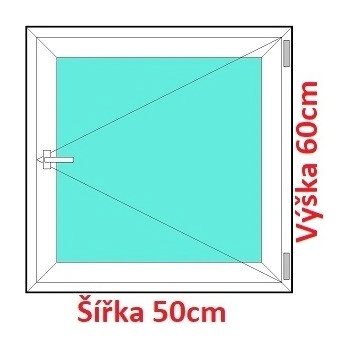 Soft Plastové okno 50x60 cm, otváravé