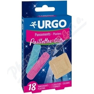 RFX + CARE MANUFACTURING Urgo GLITTER třpytivé dětské náplasti 18 ks