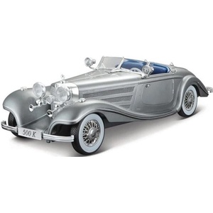 Maisto - 1936 Mercedes-Benz 500 K Typ Specialroadster, метален сив, 1: 18 (36862)