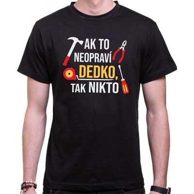 Fajntričko tričko Dedo opravár čierna