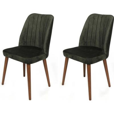 Sconto Alfa Tmavozelená / Orech 2 Ks