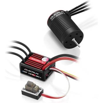 HOBBYWING Комбо за автомодели 1/16 и 1/18 мащаб контролер Hobbywing Combo WP16BL30 G2 2435SL-4500kV-G2 Sensorless HW38030002 (HW38030002)