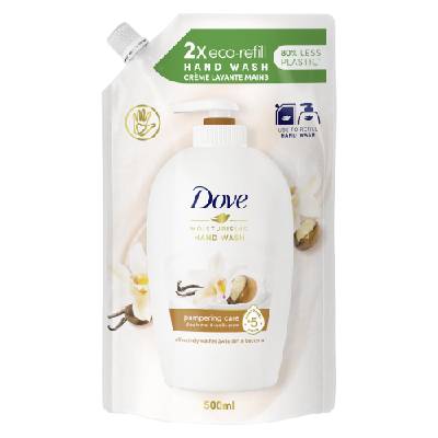 Dove Purely Pampering Bambucké máslo a vanilka tekuté mýdlo náhradní náplň 500 ml