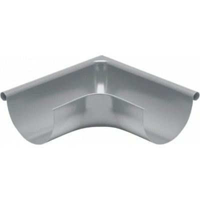 KJG Žľabový roh vonkajší 333 mm šírka žľabu 153 mm pozink RAL 7037 Prachovo šedá