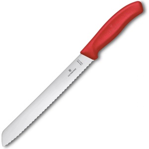 Victorinox Нож за хляб SWISS CLASSIC 21 cm, червен, пластмаса, Victorinox (VN6863121C1B)