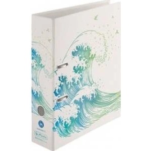 Herlitz Binder A4 8cm Greenline Waves max. file
