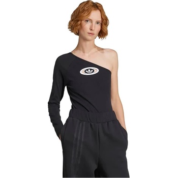 Adidas originals Campus 2000 One-Shoulder long sleeve romper - Black (Black)
