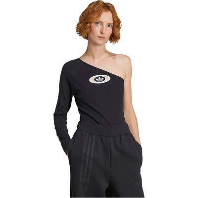 Adidas originals Campus 2000 One-Shoulder long sleeve romper - Black (Black)