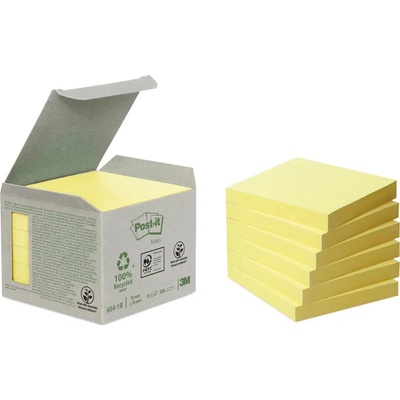 DARČEK - Bločky Post-it recyklované 76x76 žlté - Objednaj 1 ks a dostaneš darček 1 ks Vypestuj si rastlinu BD ( Platí do 31.10.2023)