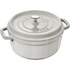 Staub Cocotte hrnec kulatý 24 cm 3,8 l bílý lanýžový