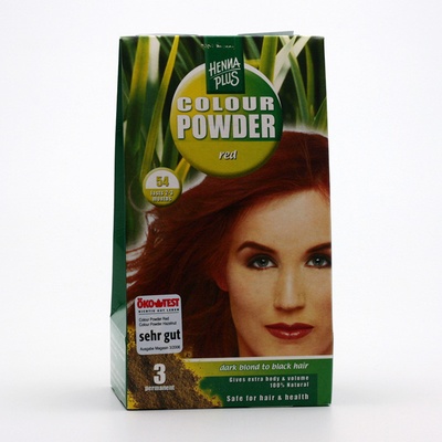 HennaPlus přírodní prášková barva Colour Powder 54 červená