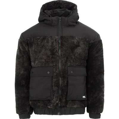 Lonsdale Яке Lonsdale Men's Windproof Long Sleeve Sherpa Jacket - Black