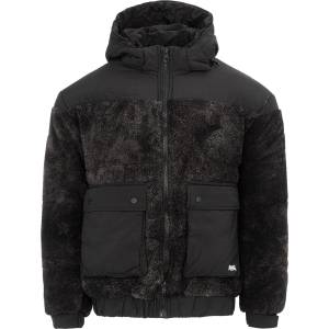 Lonsdale Яке Lonsdale Men's Windproof Long Sleeve Sherpa Jacket - Black