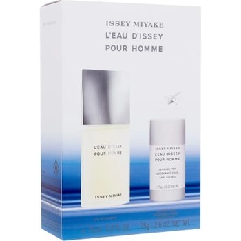 Issey Miyake L'Eau D'Issey Pour Homme подаръчен комплект: EDT 75ml + део стик 75g за мъже