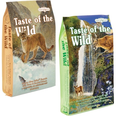 Taste of the Wild 2 druhy Rocky Mountain Canyon River 2 x 2 kg