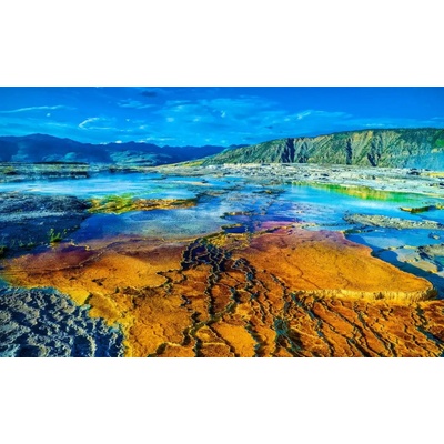 Fotografie - Neznámý: Národní park Yellowstone, Mammoth Hot Springs - reprodukce obrazu