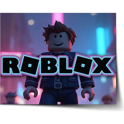 Sablio Plagát ROBLOX Neónové mesto - 60x40 cm