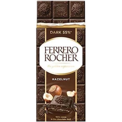Ferrero Шоколад с лешников пълнеж 55% какао Ferrero Rocher 90гр