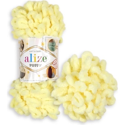 Alize Puffy 13 pastelová žltá