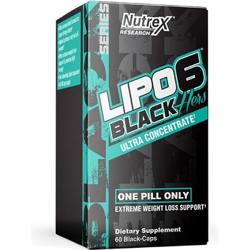 Nutrex Lipo 6 Black Hers Ultra Concentrate, 60 Caps /USA vers/